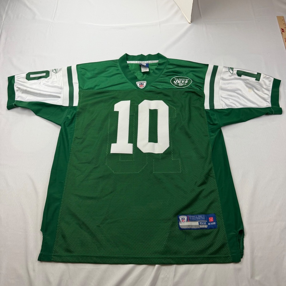 Reebok Football Jersey Mens 52 Green Santonio Holmes Jets NFL On Field Stitched